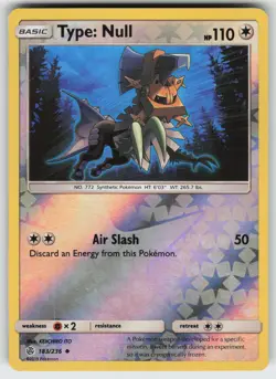 Type: Null Reverse Holo Uncommon SM - Cosmic Eclipse 183/236 Pokemon - Image 1