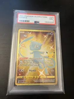 2021 Pokemon Celebrations Mew 025/025 Rare PSA 9 - Image 1