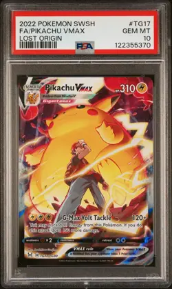 [PSA 10] Pikachu VMAX TG17/TG30 Lost Origin Trainer Gallery POKEMON - Image 1