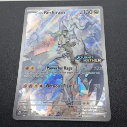 Pokemon N’s Reshiram STAMPED Journey Together Near Mint/Mint 167 - Image 1