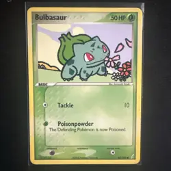 Bulbasaur 45/100 EX Crystal Guardians 2006 Non-Holo Pokemon Card - Image 3