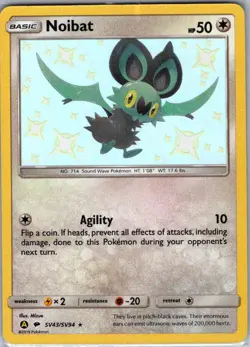 Noibat SV43/SV94 Hidden Fates: Shiny Vault - Pokemon Card - NM - Image 1