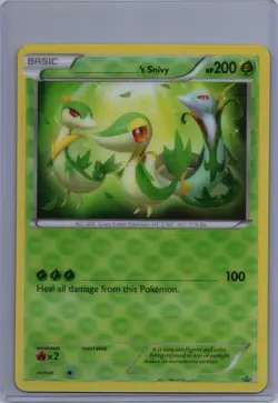 Pokemon TCG: _____'S SNIVY Black Star Promo Jumbo Oversized Card LP - Image 1