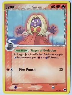 Jynx 17/101 - RARE EX Dragon Frontiers Pokemon Card $2 Combined Shipping - Image 1