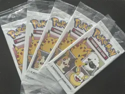 Pokemon 25th Anniversary General Mills Cereal Trading Card Booster Packs (x5) - Image 1