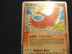 Ho-Oh Ex - 17/17 - Pokemon Pop Series 3 Holo Card HP and terrakion damaged card - Image 2
