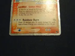 Ho-Oh Ex - 17/17 - Pokemon Pop Series 3 Holo Card HP and terrakion damaged card - Image 3