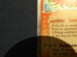 Ho-Oh Ex - 17/17 - Pokemon Pop Series 3 Holo Card HP and terrakion damaged card - Image 5