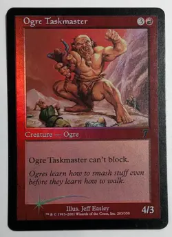 MTG OGRE TASKMASTER (FOIL) 7th Edition (OldManMTG 002-293) - Image 1