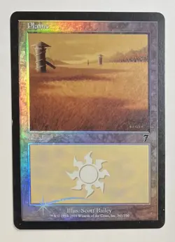 MTG PLAINS (FOIL) 7th Edition (OldManMTG 003-229) - Image 1