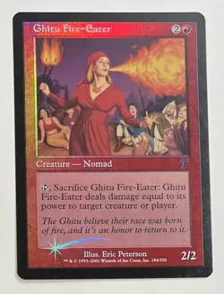 MTG GHITU FIRE-EATER (FOIL) 7th Edition (OldManMTG 003-331) - Image 1