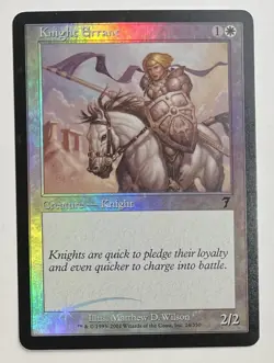 MTG KNIGHT ERRANT (FOIL) 7th Edition (OldManMTG 003-350) - Image 1