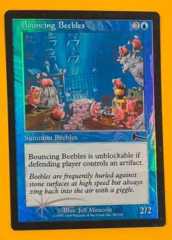 MTG BOUNCING BEEBLES (FOIL) Urza's Legacy (OldManMTG 006-402) - Image 1