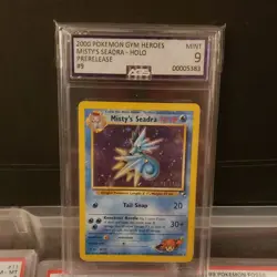 Pokemon Misty's Seadra Gym Heroes Prerelease Holo Promo 9/132 2000 Ace 9 - Image 1
