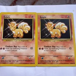 Pokemon TCG WOTC Vulpix Base Set 68/102 Shadowless Common - LP/NM - Image 1