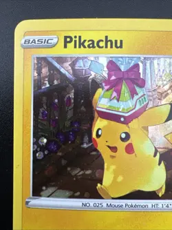 Pikachu SWSH234 Pokemon Pokemon Go Black Star Promo Cosmos Holo - Image 4