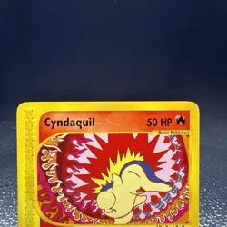 Cyndaquil 105/165 Expedition Normal Pokemon TCG 2002 E-Reader - LP/NM - Image 3