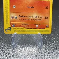 Cyndaquil 105/165 Expedition Normal Pokemon TCG 2002 E-Reader - LP/NM - Image 4