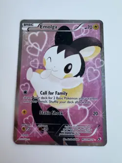 Pokemon Emolga Full Art Ultra Rare Holo RC23/RC25 Radiant Collection - Image 1