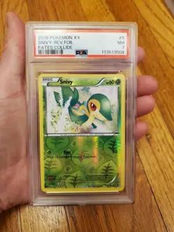 2016 Pokemon Snivy Xy Reverse Foil Psa 7 UNDERGRADED! Fates Collide #5 - Image 1