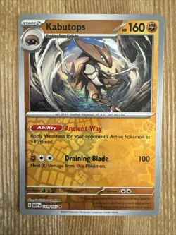 Kabutops 141/165 - Pokemon Scarlet & Violet 151 - Reverse Holo - NM - Image 1