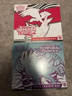 Pokemon White Flare & Temporal Forces Elite Trainer Box ETB Set NEW Sealed - Image 1