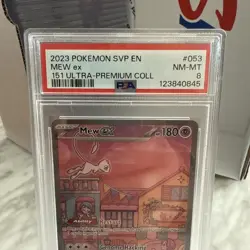 2023 Pokemon TCG 151 Ultra Premium Collection Mew ex Promo 053 PSA 8 - Image 3