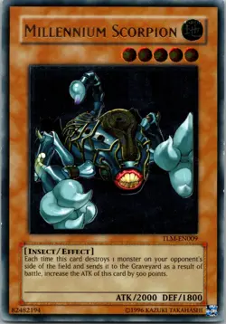 Yugioh Millennium Scorpion TLM-EN009 Ultimate Rare NM - Image 1