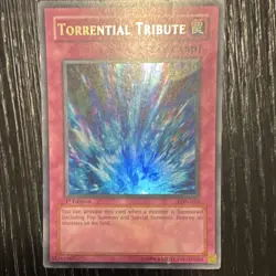 Konami Yu-Gi-Oh! TCG Torrential Tribute LON-025 1st Ed Ultra Rare Trap - Image 1