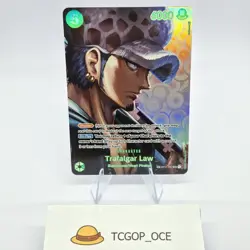 One Piece Card Trafalgar Law OP01-047 SP OP04 Kingdoms Of Intrigue English NM - Image 1