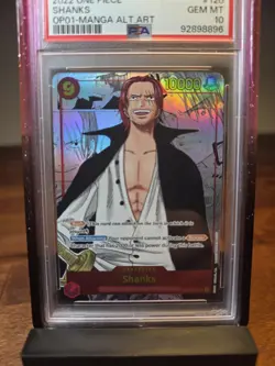 2024 One Piece The Best Shanks Manga Alt Art #OP01-120 PSA 10 - Image 5