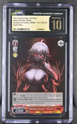 CGC Pristine 10 2025 Weiss English NIKKE Nihilister SR with Neon CGC 9 PR Promo - Image 2