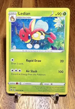 Ledian 005/198 Non Holo Uncommon Chilling Reign Pokemon Card NM - Image 1