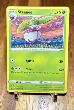 Steenee 014/198 Non Holo Uncommon Chilling Reign Pokemon Card NM - Image 1