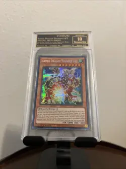 Yu-Gi-Oh! Armed Dragon Thunder LV7 Card GEM 10 Graded - Image 2