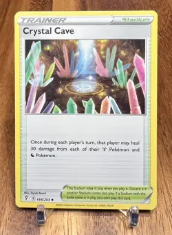 Crystal Cave 144/203 Non Holo Evolving Skies Trainer Pokemon Card NM - Image 1