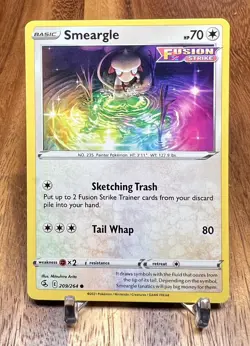 Smeargle 209/264 Non Holo Common Fusion Strike Pokemon Card NM - Image 1
