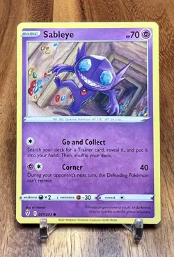 Sableye 067/203 Non Holo Sword & Shield Lost Origin Pokemon Card NM - Image 1