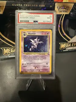 Pokemon TCG Haunter Fossil Holo Card 6/62 PSA 9 Mint - Image 1