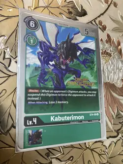Digimon Card Game Kabuterimon Online Participant Foil ST4-08 - Image 1