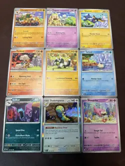 Pokemon Teeziro Connected Art Set Cards (9) Slowpoke Vibrava + More! - Image 1