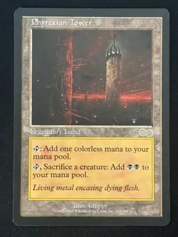 1x MTG Phyrexian Tower - Urza's Saga (USG) #322 - Magic the Gathering - Image 1