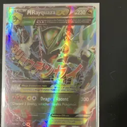 Pokemon M Rayquaza EX Ultra Rare Holo 61/108 Roaring Skies 230 HP Dragon - Image 1