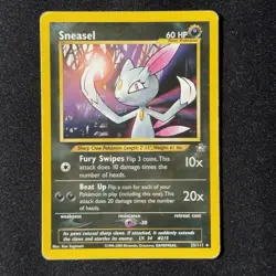 Sneasel 25/111 Rare Neo Genesis Unlimited WOTC Pokemon English 2000 - Image 1