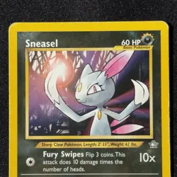 Sneasel 25/111 Rare Neo Genesis Unlimited WOTC Pokemon English 2000 - Image 3