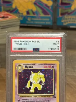 1999 Pokemon Fossil Hypno Holo 8/62 PSA 9 Mint WOTC Vintage - Image 2
