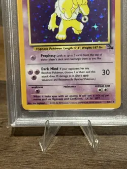 1999 Pokemon Fossil Hypno Holo 8/62 PSA 9 Mint WOTC Vintage - Image 3