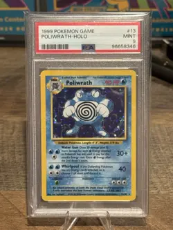 1999 Pokemon Base Set Poliwrath Holo 13/102 PSA 9 Mint WOTC Vintage - Image 1