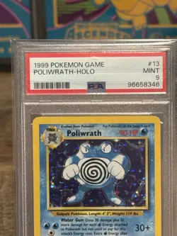 1999 Pokemon Base Set Poliwrath Holo 13/102 PSA 9 Mint WOTC Vintage - Image 2