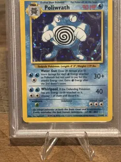 1999 Pokemon Base Set Poliwrath Holo 13/102 PSA 9 Mint WOTC Vintage - Image 3